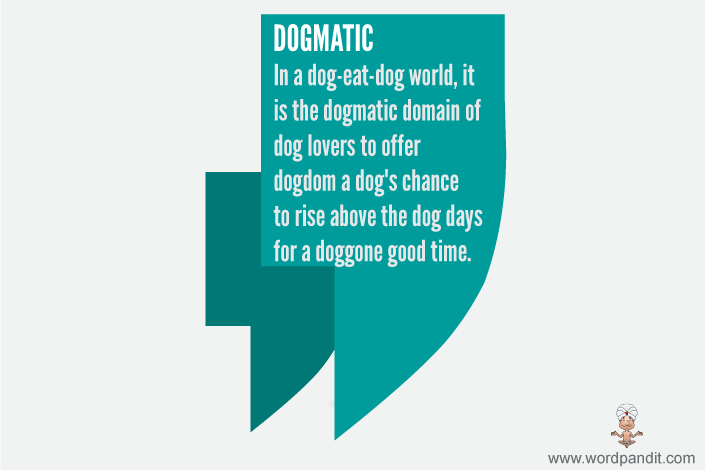  dogma In A Sentence 