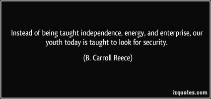 B. Carroll Reece's quote