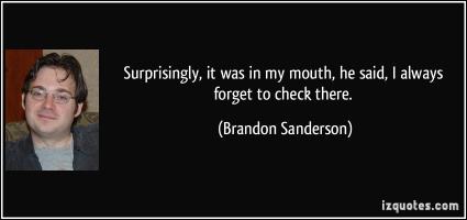 Brandon Sanderson's quote