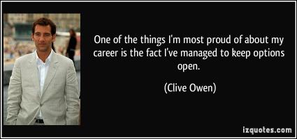 Clive Owen's quote