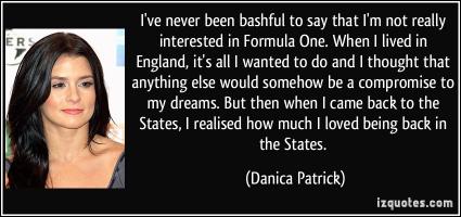 Danica Patrick's quote