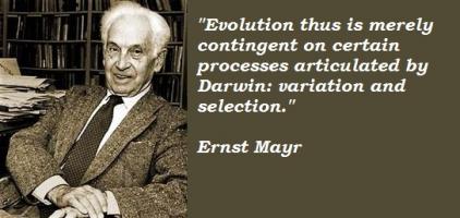 Ernst Mayr's quote