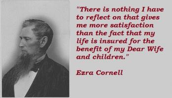 Ezra Cornell's quote