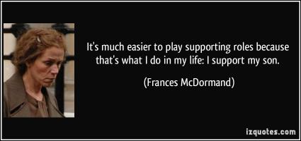 Frances McDormand's quote