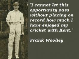 Frank Woolley's quote