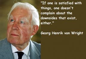 Georg Henrik von Wright's quote