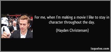 Hayden Christensen's quote