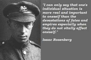 Isaac Rosenberg's quote