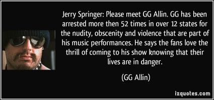 Jerry Springer's quote