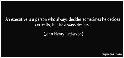 John Henry Patterson's quote