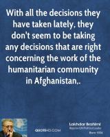 Lakhdar Brahimi's quote