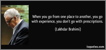 Lakhdar Brahimi's quote