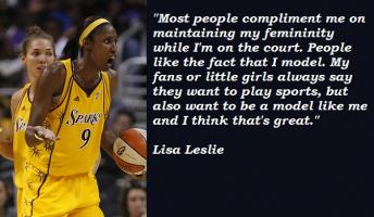 Lisa Leslie's quote