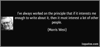 Morris West's quote