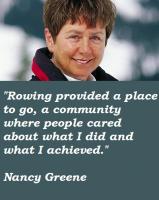 Nancy Greene's quote