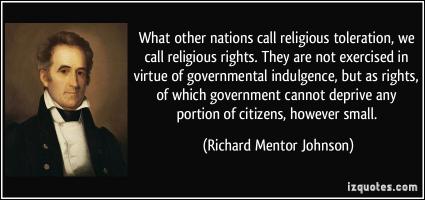 Richard Mentor Johnson's quote