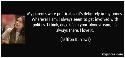 Saffron Burrows's quote