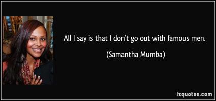 Samantha Mumba's quote