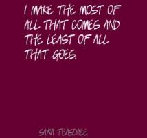 Sara Teasdale's quote