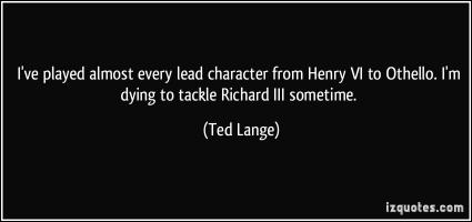 Ted Lange's quote