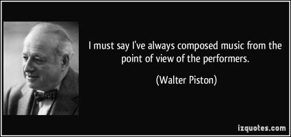 Walter Piston's quote