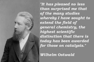 Wilhelm Ostwald's quote