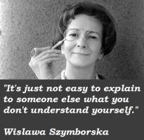 Wislawa Szymborska's quote