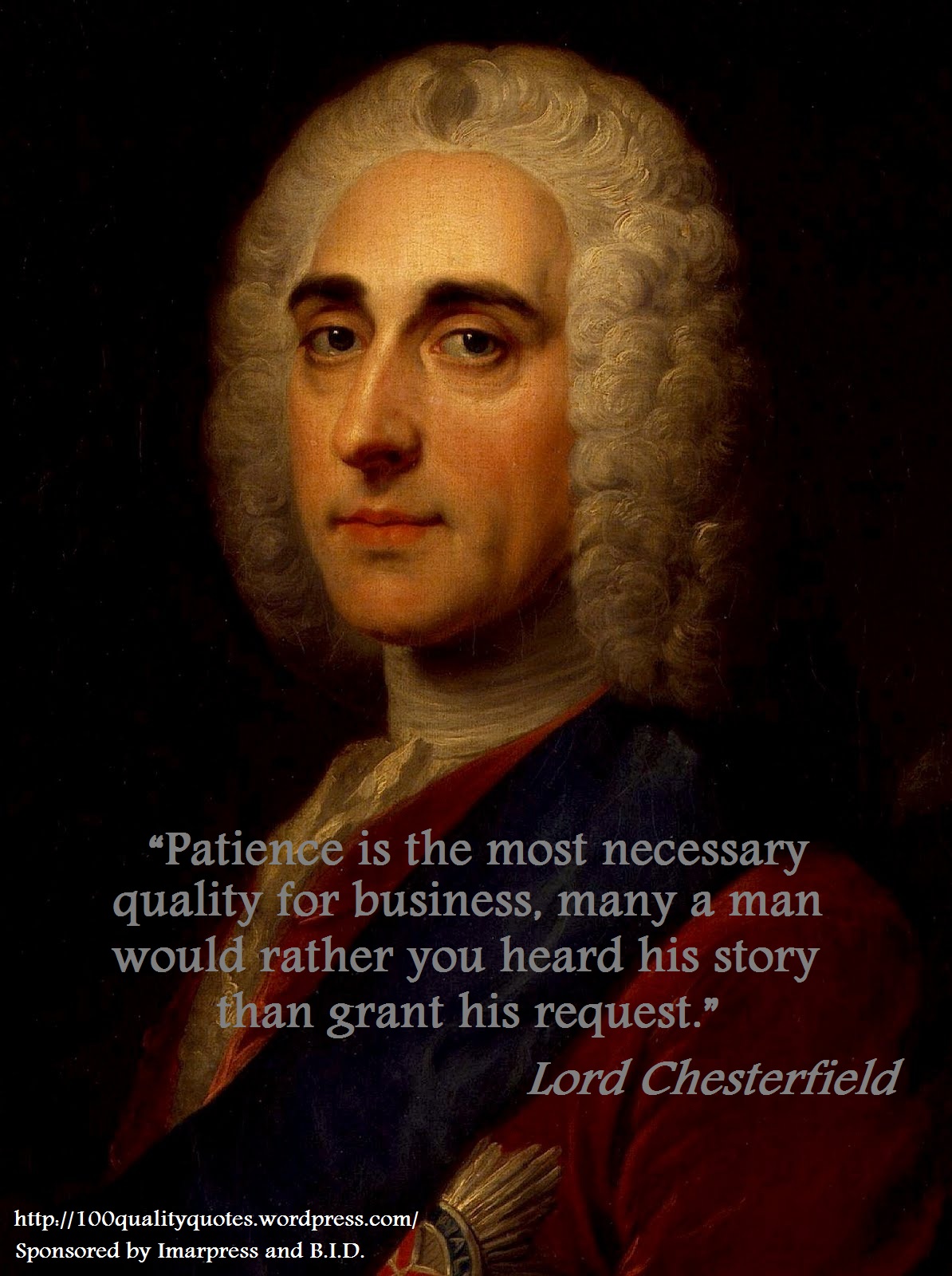 Lord Chesterfield Quote: “Swift speedy time, feathered with flying hours,  Dissolves the beauty of the fairest
