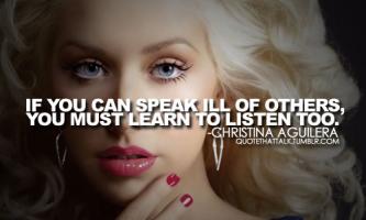 Christina Aguilera's quote